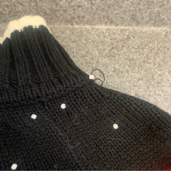 Vintage Quacker Factory Novelty Zipper Angora Blend Cardigan Grandmacore Size XS - Picture 9 of 9